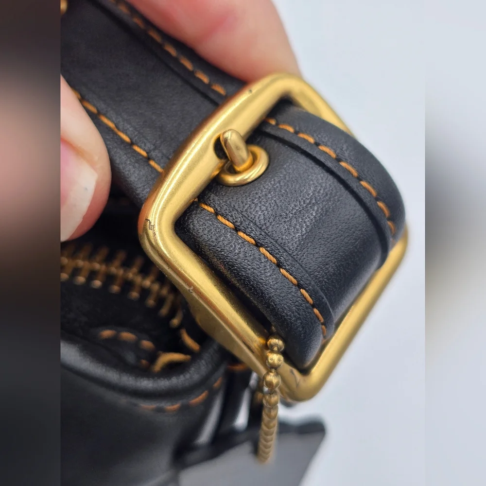 Coach Glovetanned Leather Andy Crossbody, EUC, Black - Picture 11 of 16